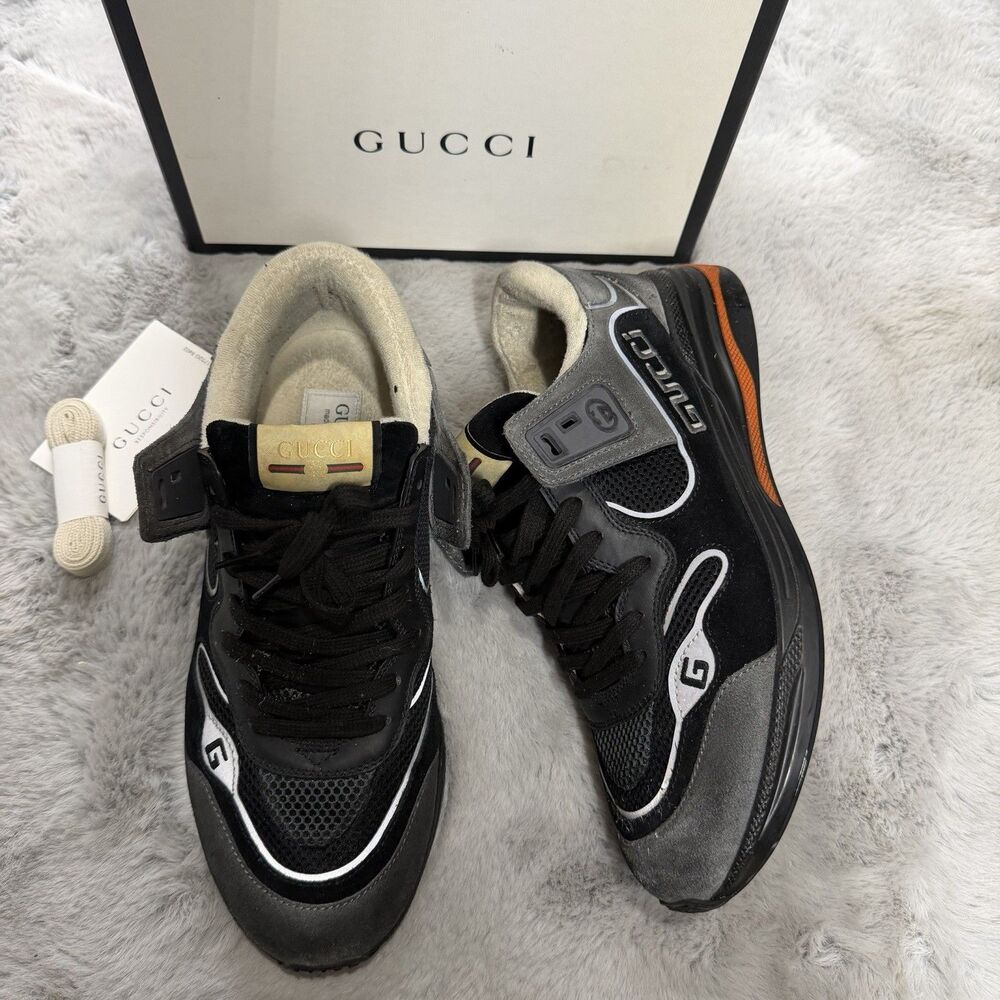 Gucci Ultrapace Suede Sneaker Men's Size 10G/10.5US Authentic W Box